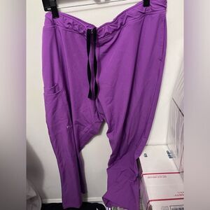 Purple scrub bottoms